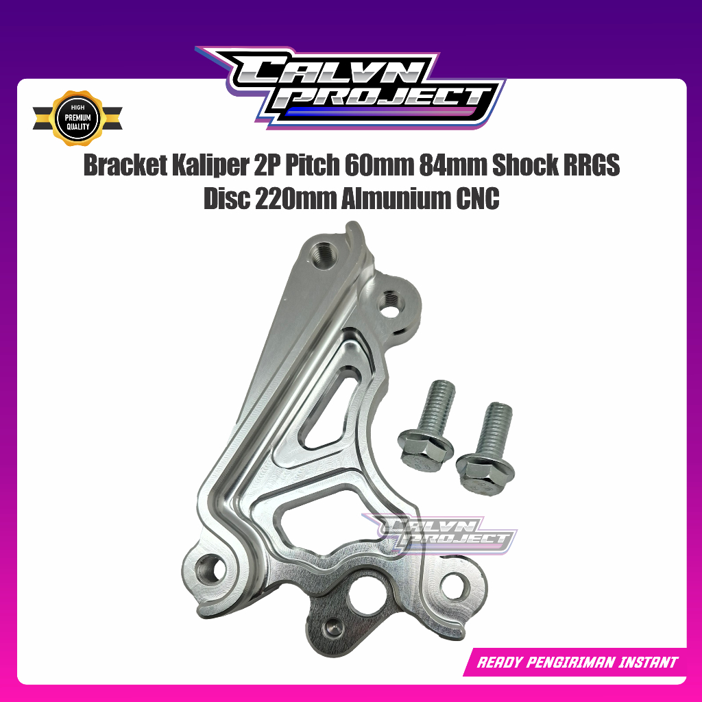 Bracket Kaliper 2P Pitch 60mm 84mm Shock RRGS Disc 220mm Almunium CNC