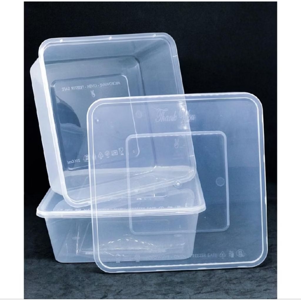 THINWALL SQUARE 2000ML (25PCS)