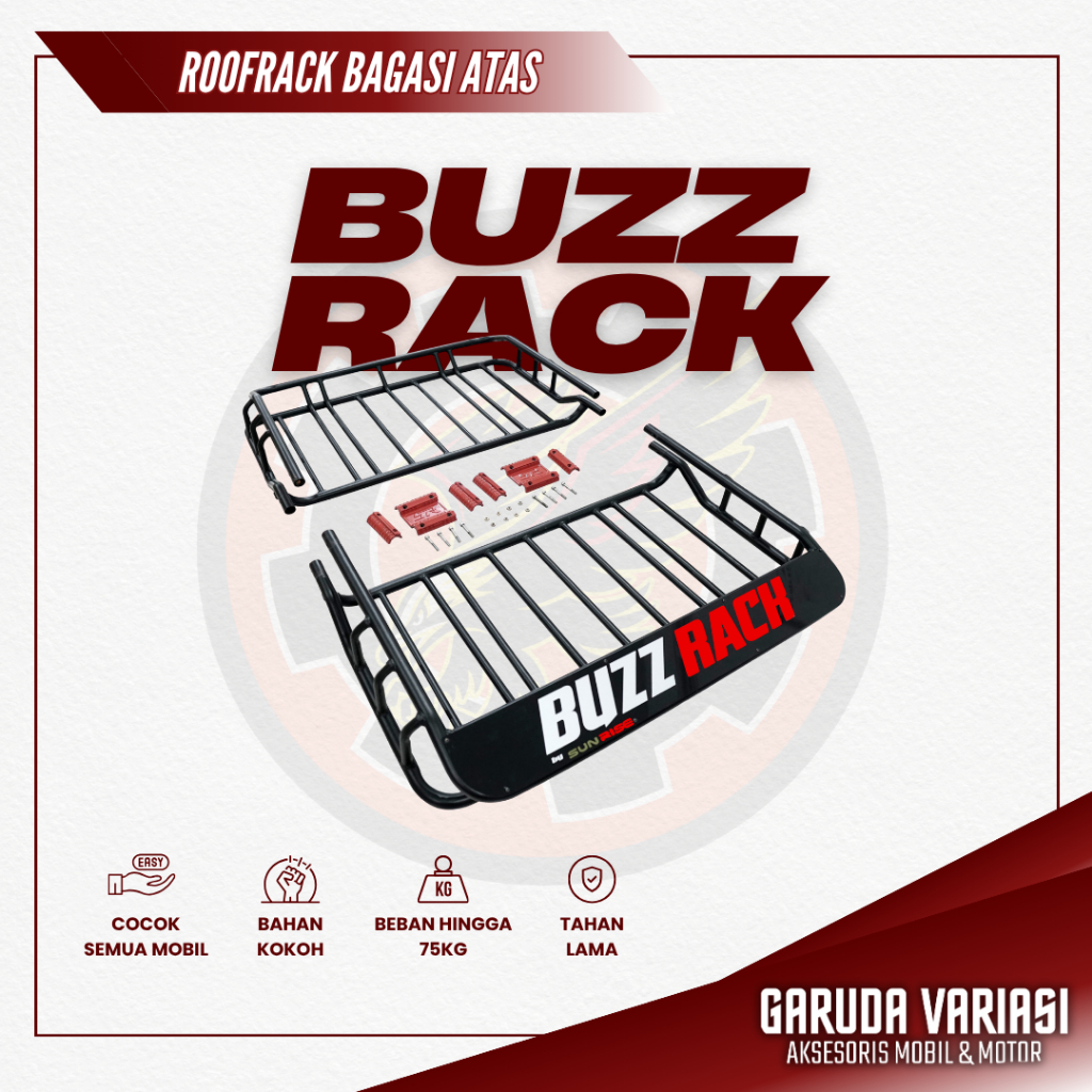 BUZZ RACK Rak Atas Mobil Roof Rack Mobil