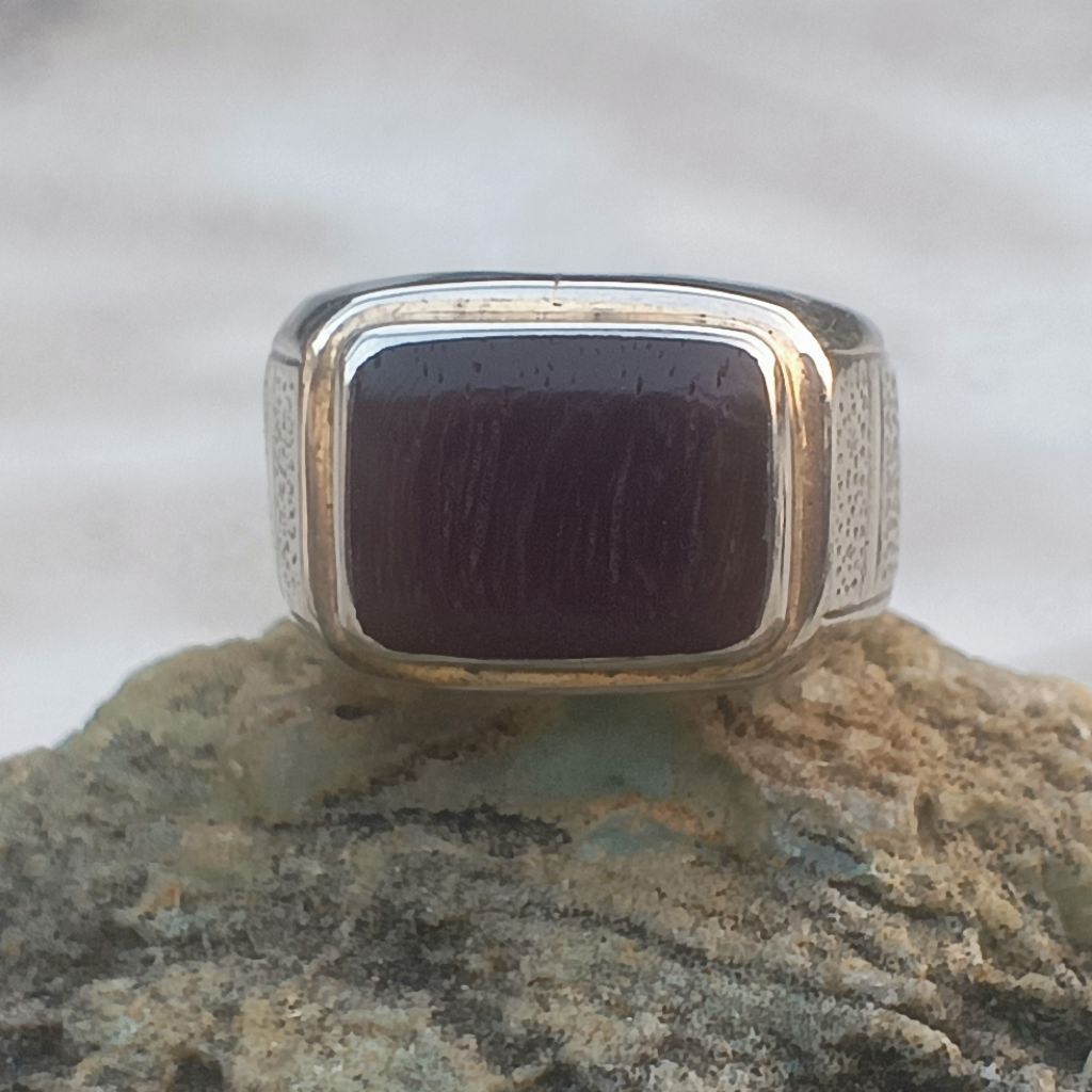 kayu wunglen lawasan ring koin handmade
