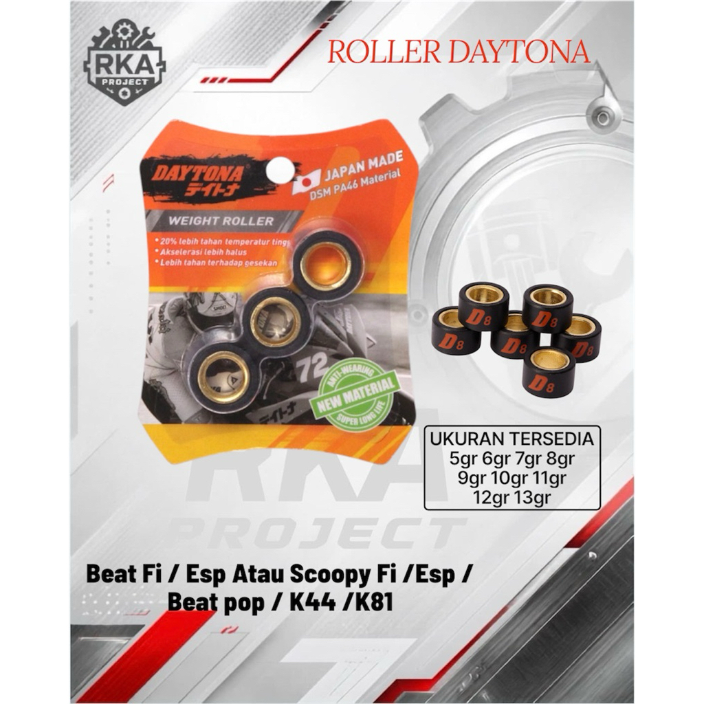 ROLLER DAYTONA BEAT FI BEAT ESP BEAT POP SCOOPY FI SCOOPY FI ESP DAYTONA ROLLER SET