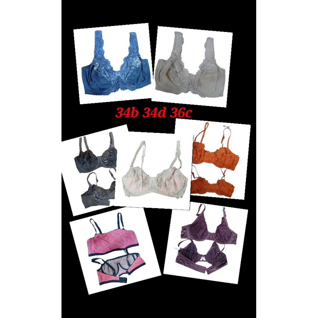 Bra 36c 34d 34b  kawat tanpa busa