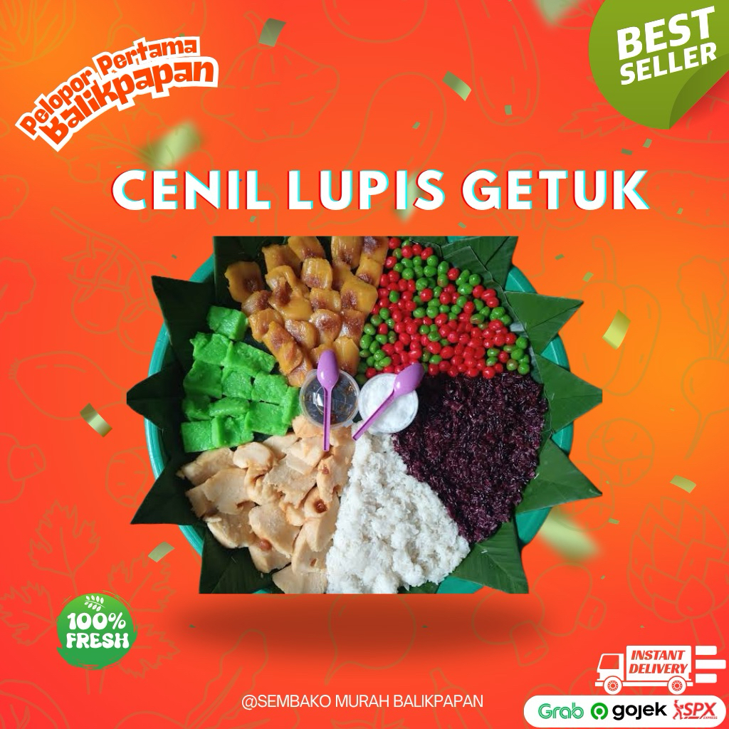 Jajanan Pasar Tradisional (Cenil Lupis Getuk Sawut) (Hanya Pagi)
