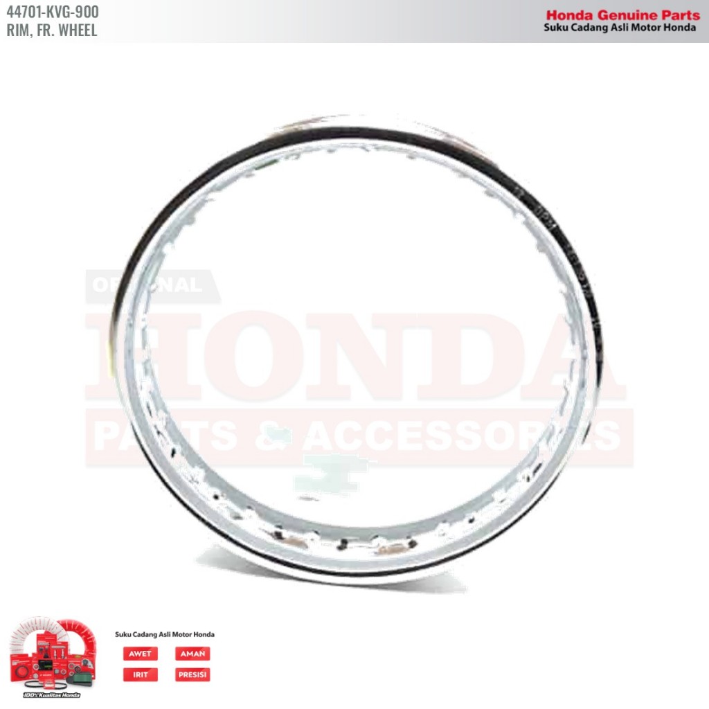 Velg Jari Jari Depan Honda Vario 110 - 44701KVG900 - RIM, FR. WHEEL