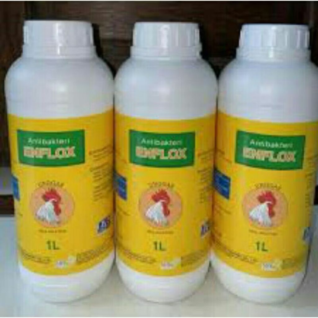 Enflox 1L Unggas Obat antibakteri dari jenis quinolone dengan spektrum luas