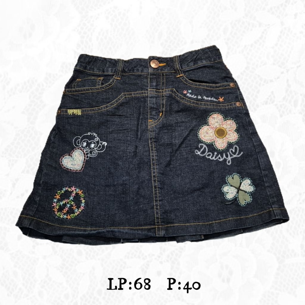 Vintage Embroidery Daisy skirt | Daisy Lovers (preloved)