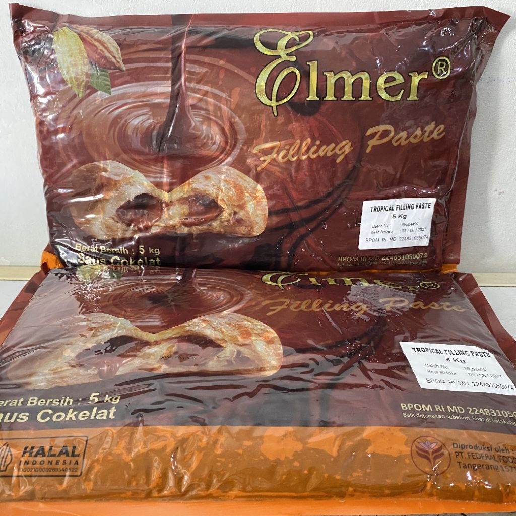 Elmer filling cokelat 5 kg | filling coklat elmer | elmer coklat filling | pasta coklat elmer | elme