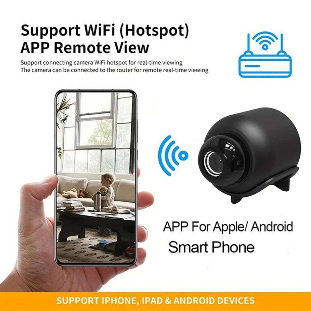 Kamera CCTV portable Hidden Indoor WiFi IP Camera IR Sensor Infrared