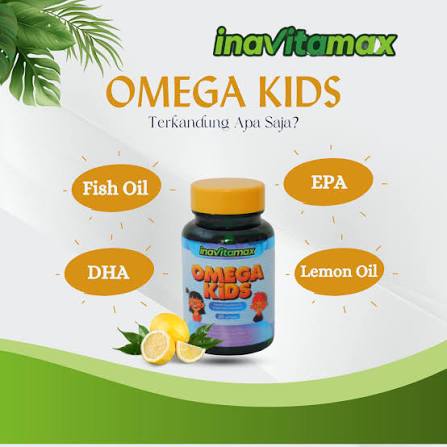 Suplemen Omega 3 Kids, Inavitamax 30 kapsul