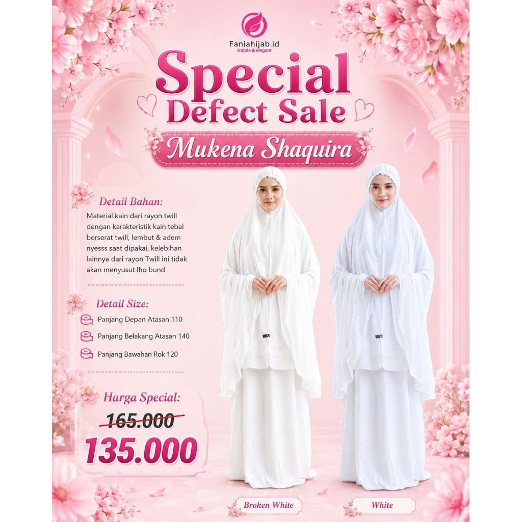 LELANG DEFECT/RIJEK MUKENA SHAQUIRA