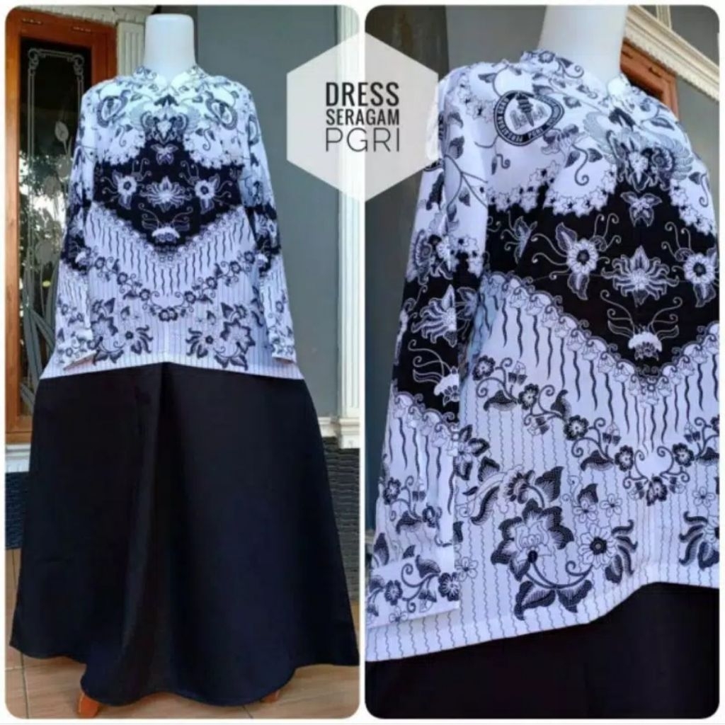 Seragam GURU PGRI Gamis setelan Wanita Busui S-XXL