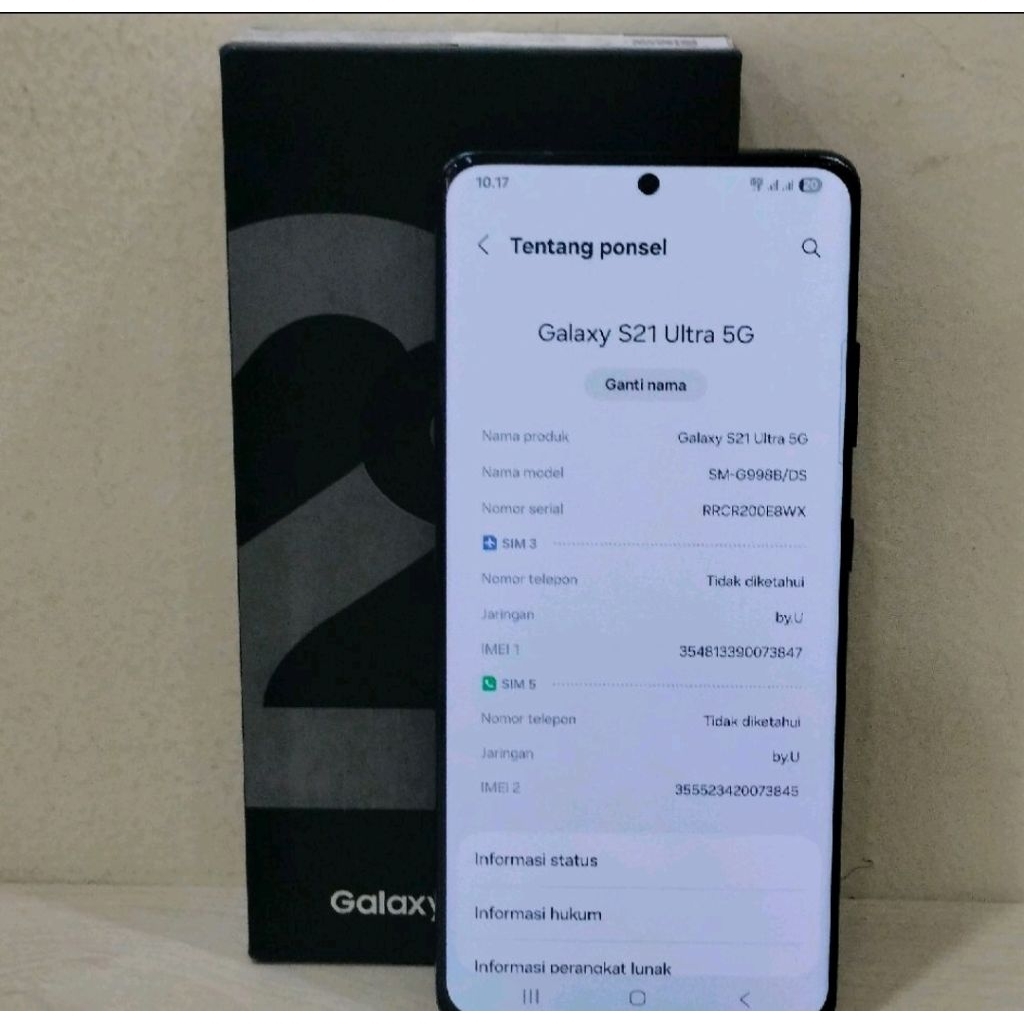 Samsung Gaalxy S21 Ultra 5G Ram 16/512GB SEIN (-60)