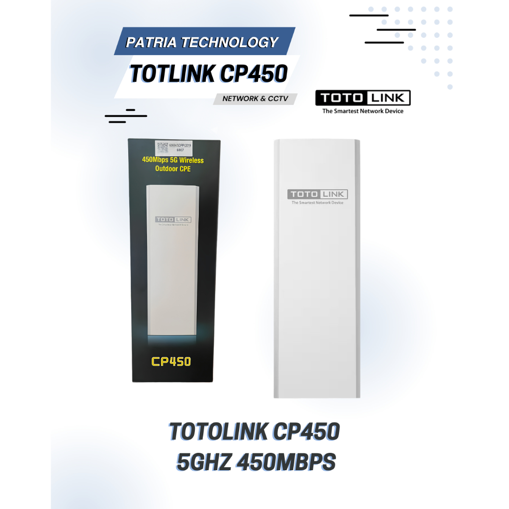 TOTOLINK CP450 5GHz 450Mbps WIRELESS OUTDOOR CPE