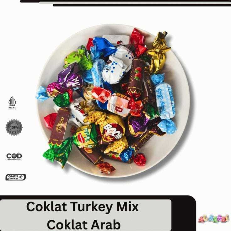 coklat arab TURKEY MIX 1KG// coklat turkey// camilan oleh oleh haji dan umroh(exp 2027)