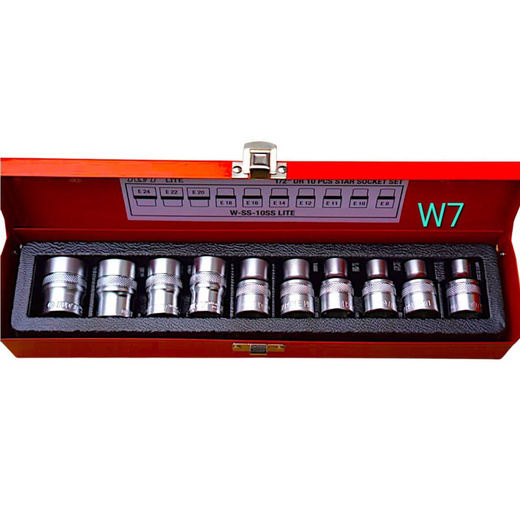 Star Socket Set 10pcs IWT LITE/Kunci Socket Bintang Set