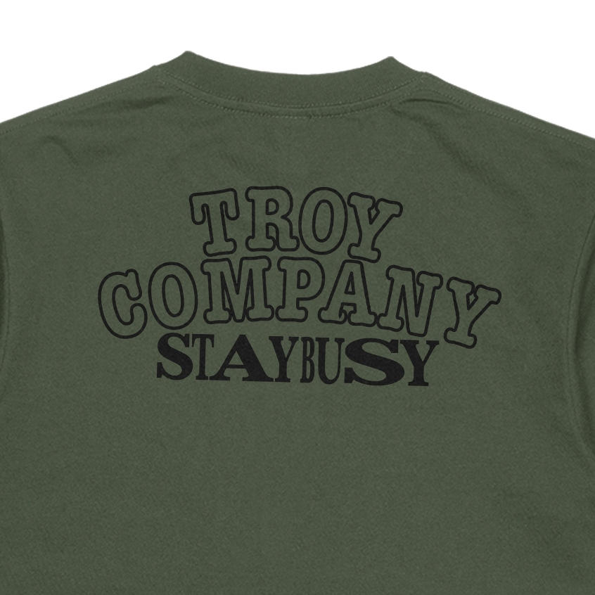 Troy Company T-shirt Army Green Condexpand - Kaos Pria Lengan Pendek Hijau Army MTD 3650
