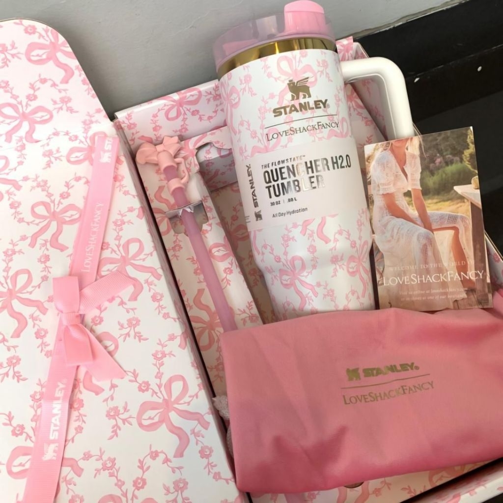 STANLEY RIBBON 30oz 887ml pink hardbox box tumbler stanley gift ultah ulangtahun mewah luxury hadiah