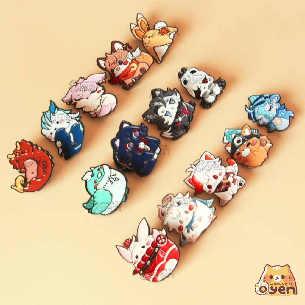 Genshin Impact Pets Enamel Pin (Zhongli, Xiao, Yaoyao, Neuvillette, Scaramouche, Childe, Yae Miko, K