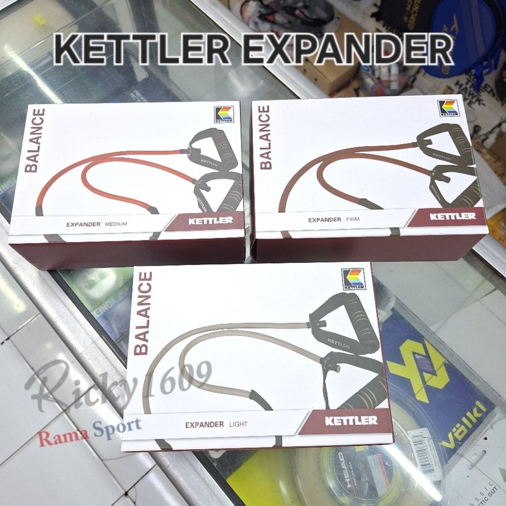 KETTLER EXPANDER (LIGHT) 11mm - GREY / KETTLER EXPANDER (MEDIUM) 12 mm RED / KETTLER EXPANDER (FIRM)