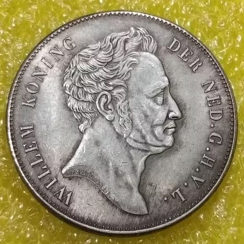 Koin 2,5 G Gulden Willem tahun 1840+kapsul