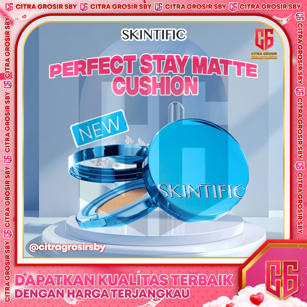 SKINTIFIC Perfect Stay Velvet Matte Cushion || Skintific BB CC Cream Oil-Control Waterproof