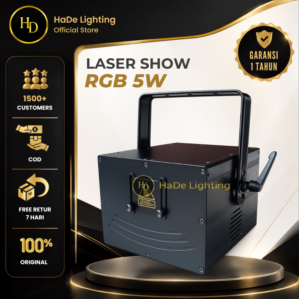 Laser Show 5 Watt - Lampu Laser Panggung Diskotik Leser 5 Watt