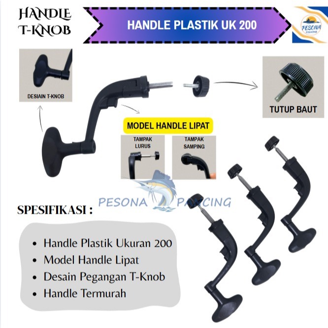 HANDLE REEL PANCING UKURAN 200  SPARE PART REEL