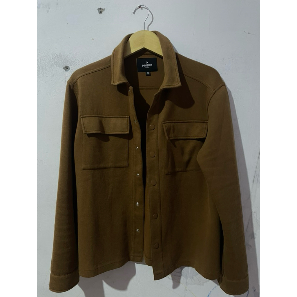 OVERSHIRT SHACKET PREPP STUDIO BROWN