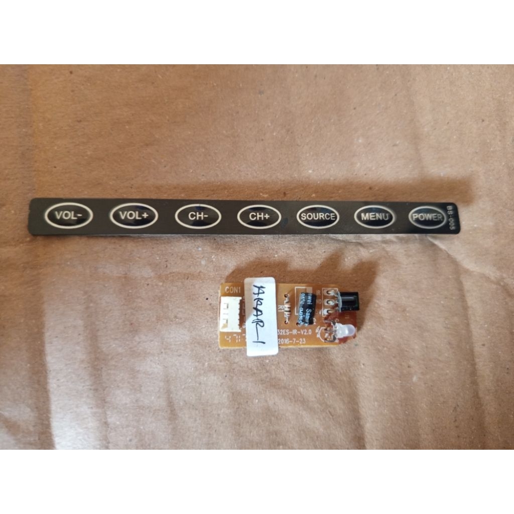 tombol ir sensor tv led akari le32p88