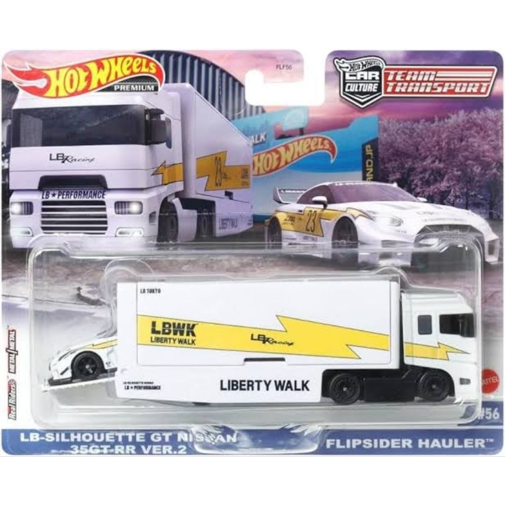 Hotwheels Team Transport Nissan Skyline R34 R35