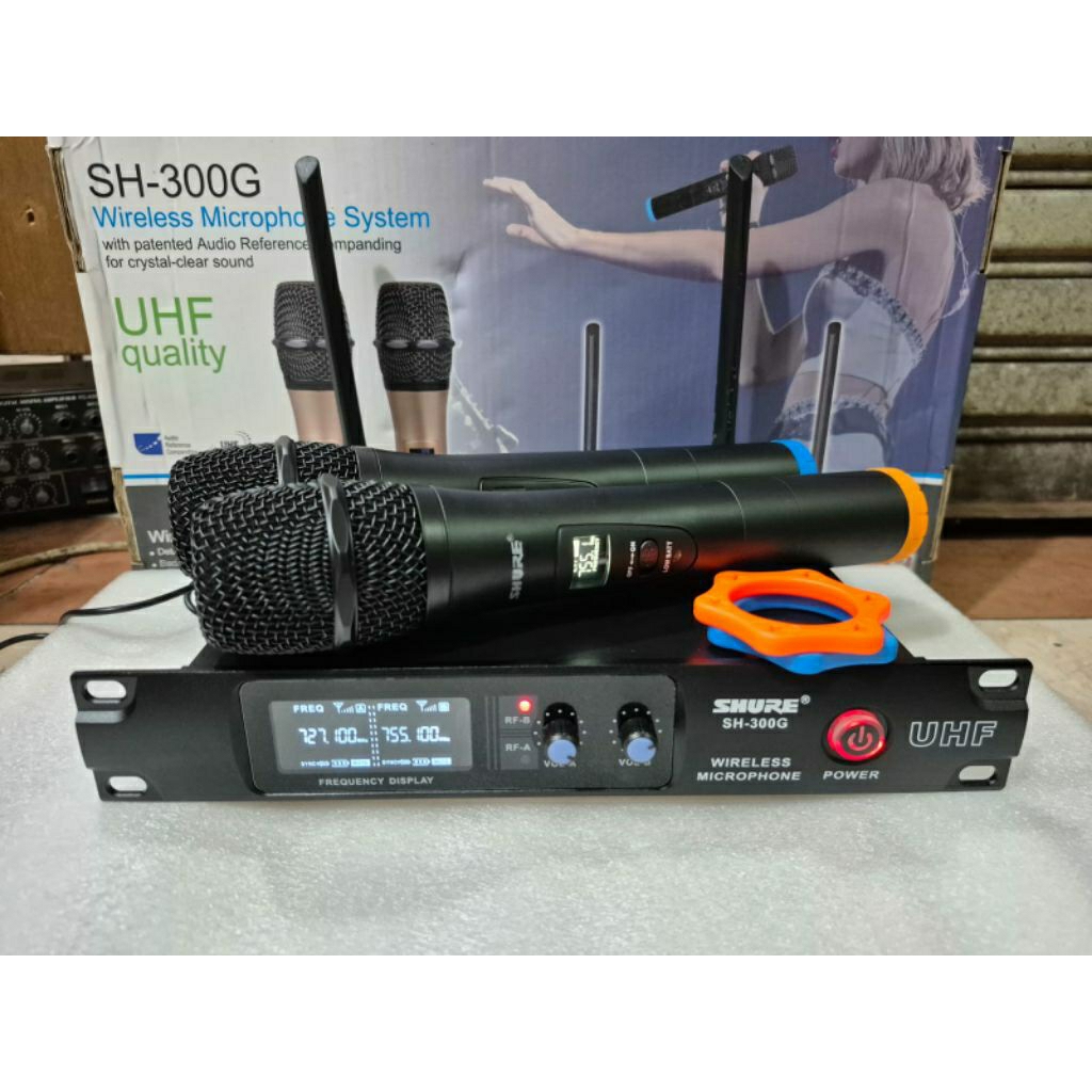 Mic wireless Uhf Shure SH 300G 2Mic handheld