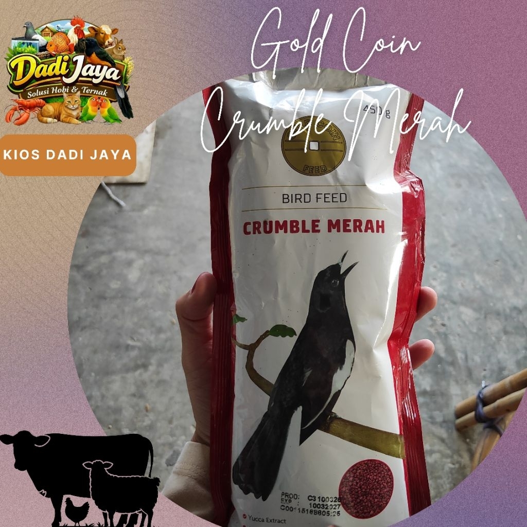 Gold Coin Crumble Merah | Gold Coin Merah
