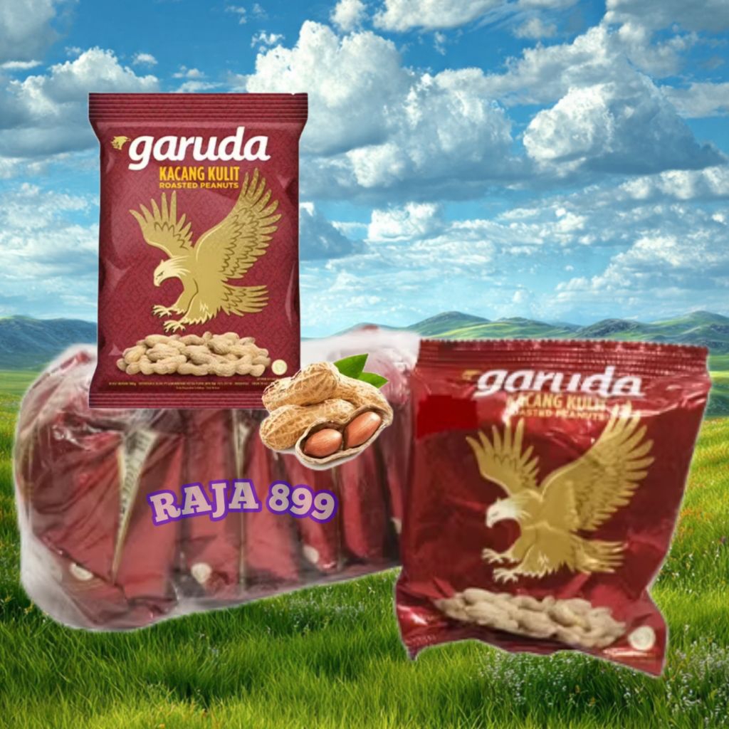 KACANG KULIT GARUDA RENCENG ISI 10 SACHET