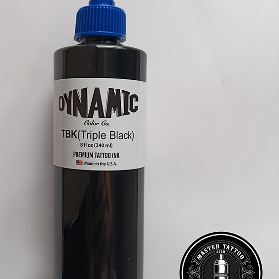 Tinta Tato Dynamic Black & Triple Black 8 oz, Hitam Pekat dan Cepat Masuk