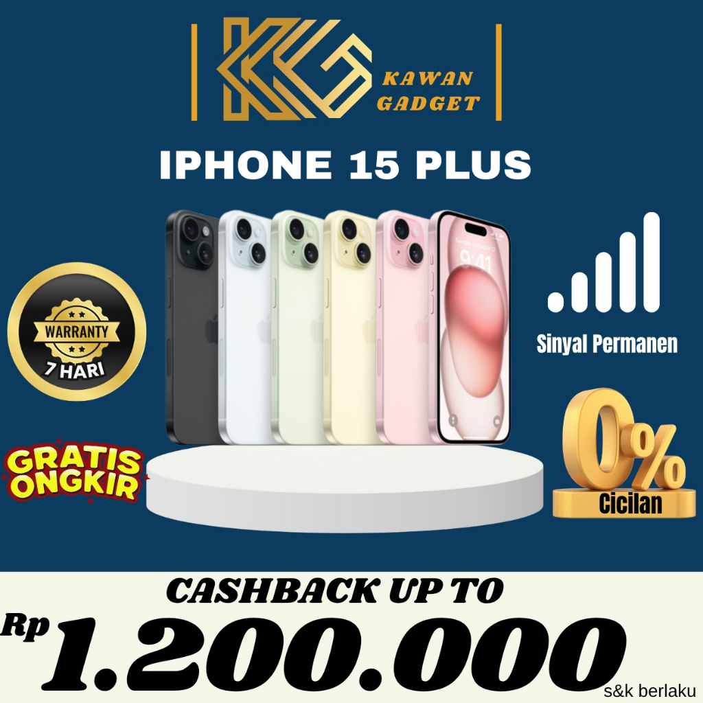 Apple | Iphone 15 Plus Ibox 512GB 256GB Second Fullset Original Sinyal Permanen