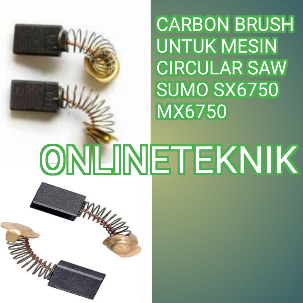 CARBON BRUSH UNTUK MESIN CIRCULAR SAW SUMO TYPE SX6750 MX6750