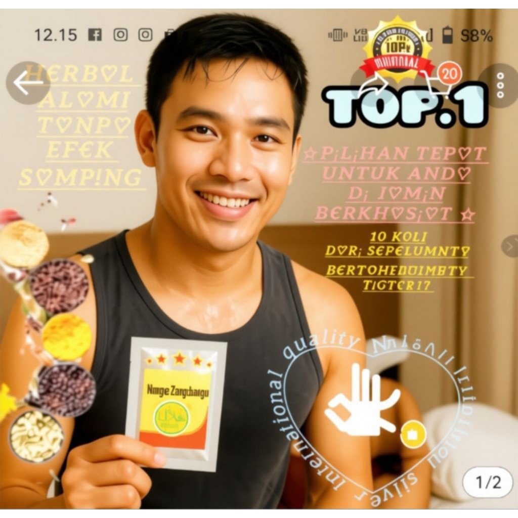 NEW Nangen Zenghangsu Kualitas Terbaik nomor 01 Asli import 1 Sachet 3 Kapsul  Privasi Aman