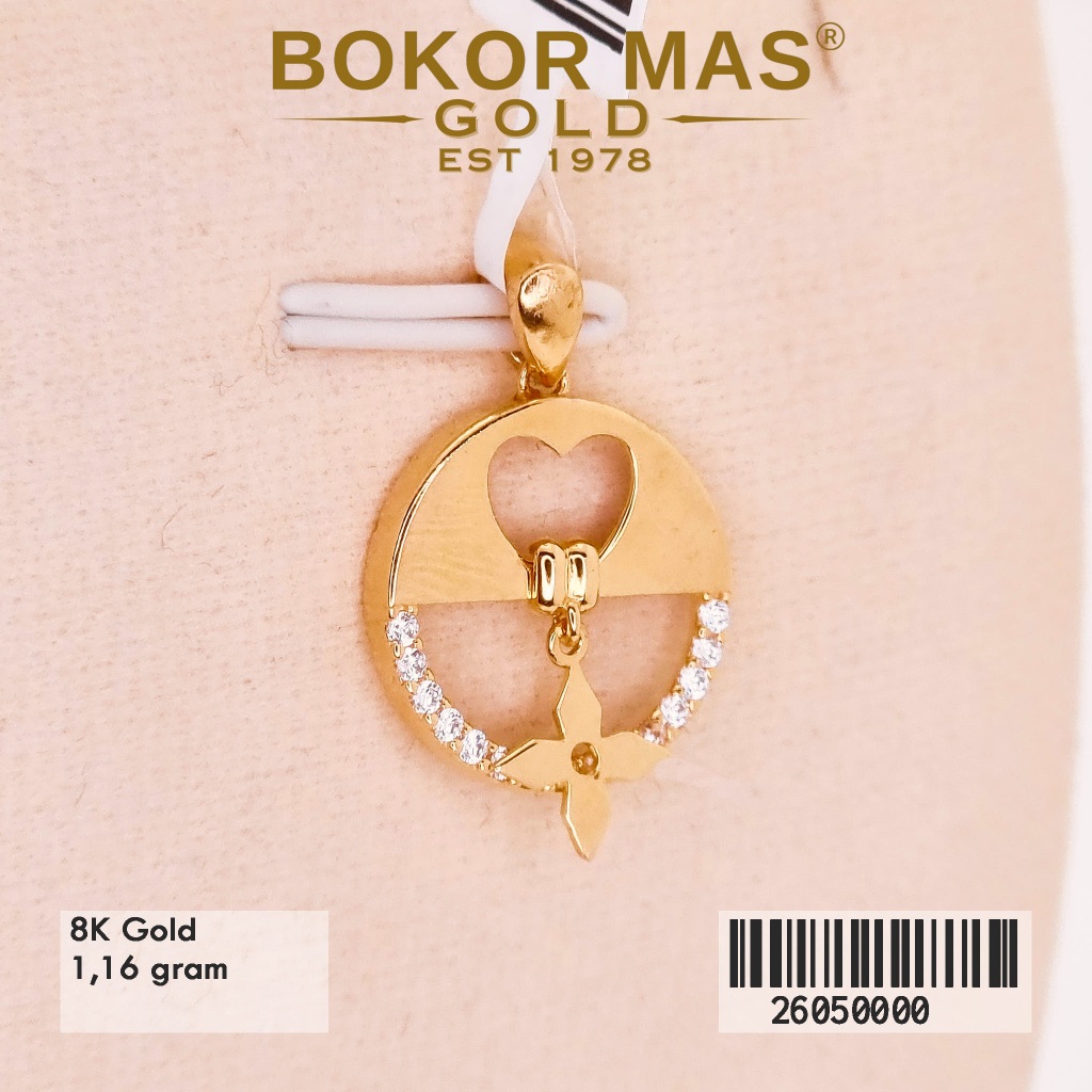 Liontin Model Bunga Emas 375 8K 26050000 - BokorMas Gold