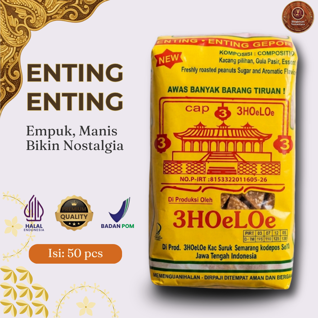 Enting-enting Gepuk Kacang Holo 3 Khas Semarang Jadul Enak Gurih
