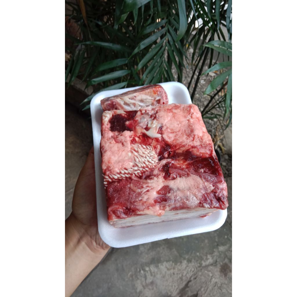 Daging kepala sapi (lips) impor berkualitas 1kg