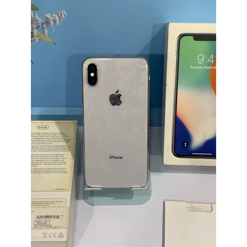 iPhone X 64gb iBox white Fullset