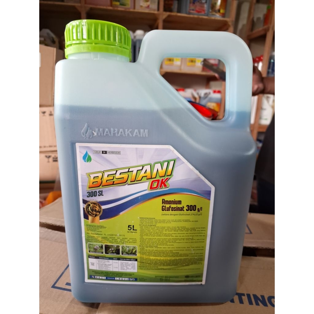 Herbisida BESTANI 300 SL (Amonium Glufosinat) 5 Liter - Herbisida Kontak & Sistemik Basmi Semua Jeni