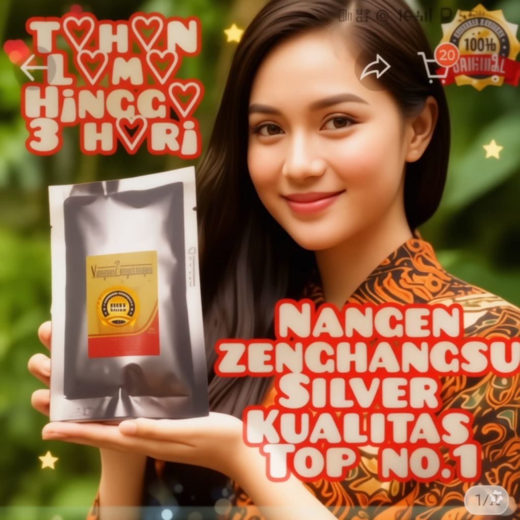 NEW Nangen Zenghangsu Kualitas Terbaik nomor 01 Asli import 1 Sachet 3 Kapsul  Privasi Aman