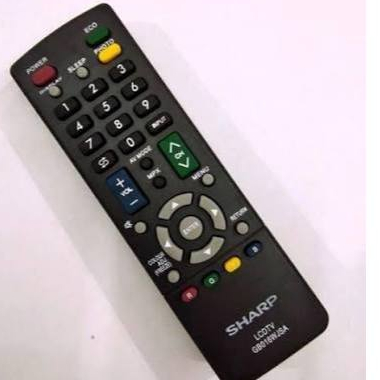 Remote TV Sharp Tabung / Remote TV Tabung Sharp  ""WARNA HITAM""