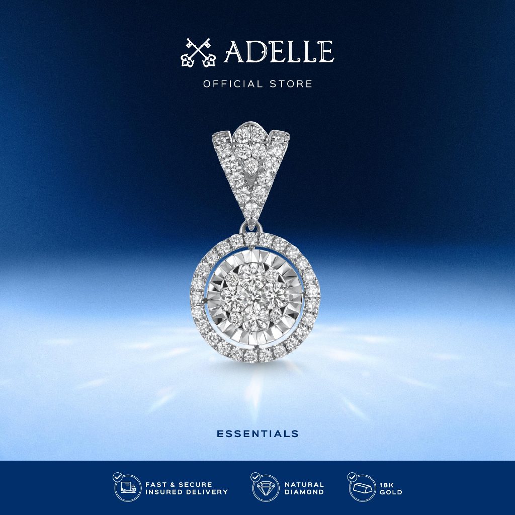 Adelle Jewellery - Essentials Circa Diamond Pendant - Liontin Emas Berlian
