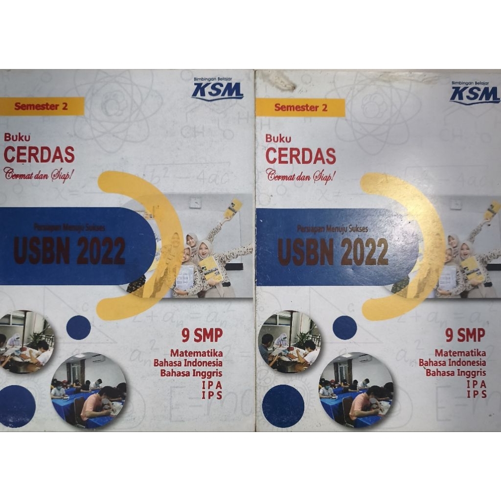 BUKU CERDAS CERMAT DAN SIAP PERSIAPAN MENUJU SUKSES USBN 2022 9 SMP KSM IPA/ IPS BEKAS ORIGINAL