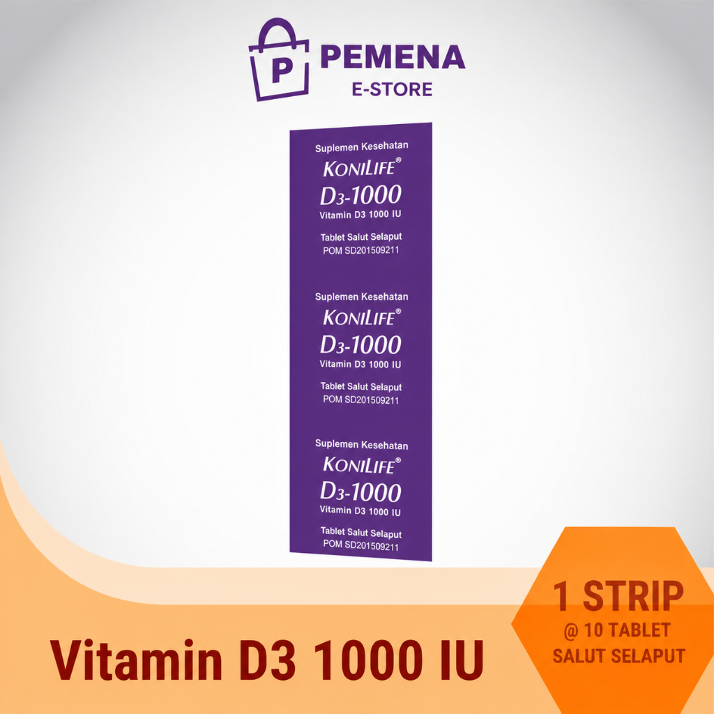 Konilife D1000 – 10 tablet Vitamin D3 1000 konilife