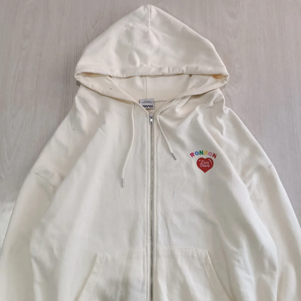 RONRON ZIPPER HOODIE KOREAN STREETWEAR