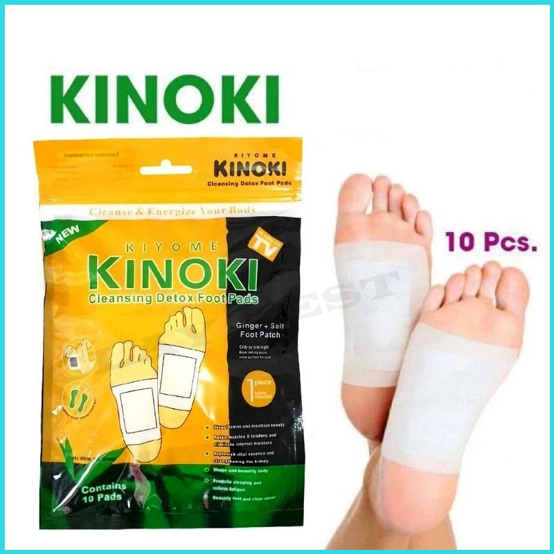 Koyo Kinoki 1 Pack Isi 10pcs Tempel Kaki Koyo Membantu Detoksifikasi Alami Serbaguna