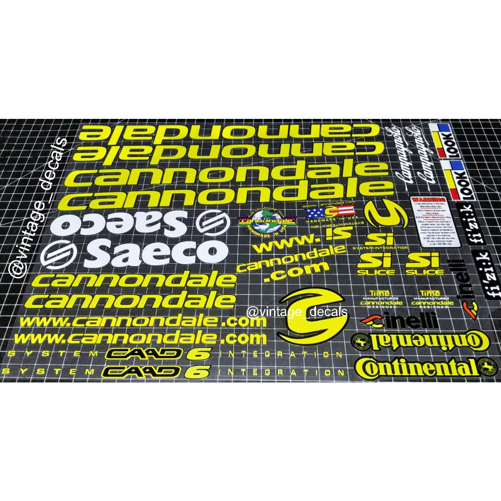 decals replacement CANNONDALE Saeco caad6